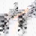  Alice Bow - Black and Gray Plaid