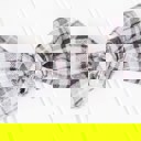  Alice Bow - Black and Gray Plaid