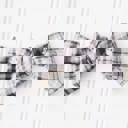  Alice Bow - Black and Gray Plaid