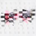  Alice Bow - Black and Red Vintage Plaid
