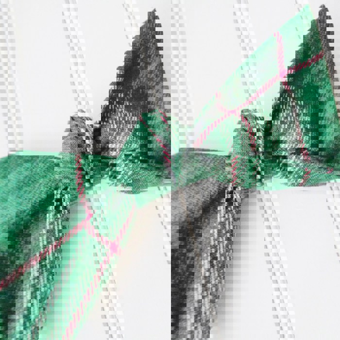 Alice Bow - Green and Berry Plaid