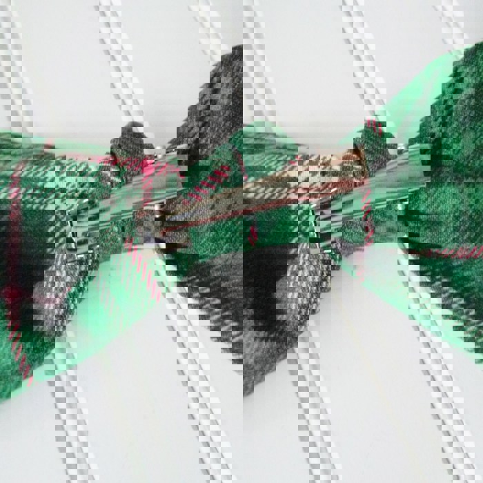 Alice Bow - Green and Berry Plaid