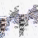  Alice Bow - Navy Check