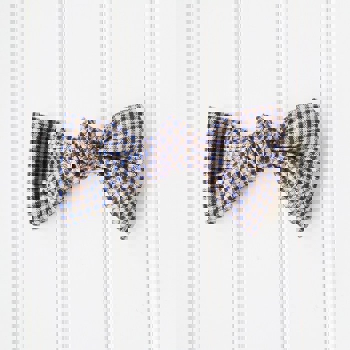 Alice Bow - Navy Check