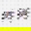  Alice Bow - Navy Check