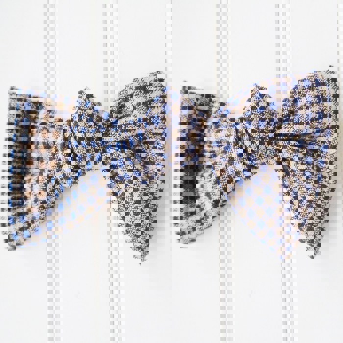 Alice Bow - Navy Check