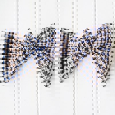 Alice Bow - Navy Check