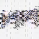  Alice Bow - Navy Check