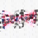 Alice Bow - Navy and Red Plaid