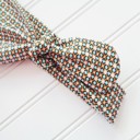  Donna Knotted Headband - Aqua and Orange Mod Print