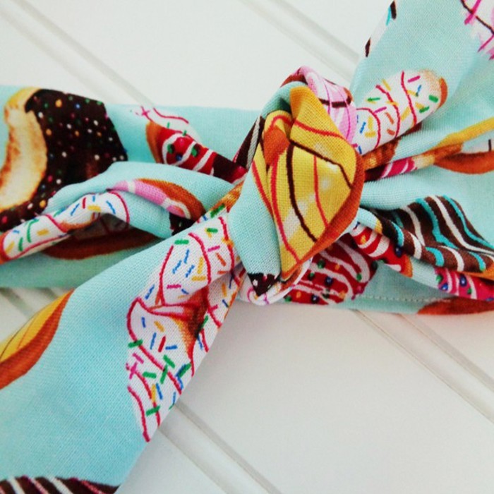 Knotted Headband - Donuts