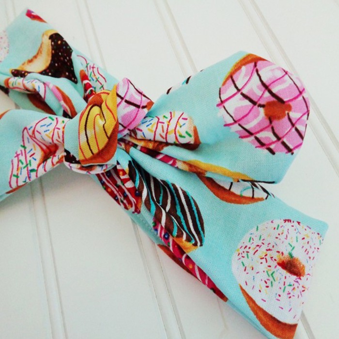 Knotted Headband - Donuts