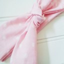  Donna Knotted Headband - Dots on Pink