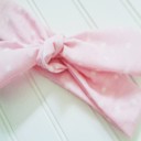  Donna Knotted Headband - Dots on Pink