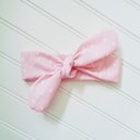  Donna Knotted Headband - Dots on Pink