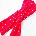  Donna Knotted Headband - Dots on Red