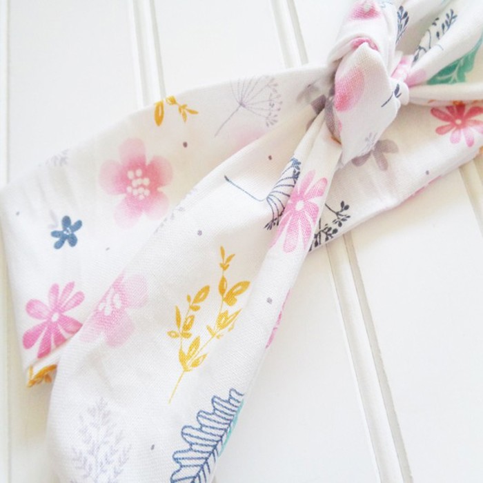 Donna Knotted Headband - Flowers