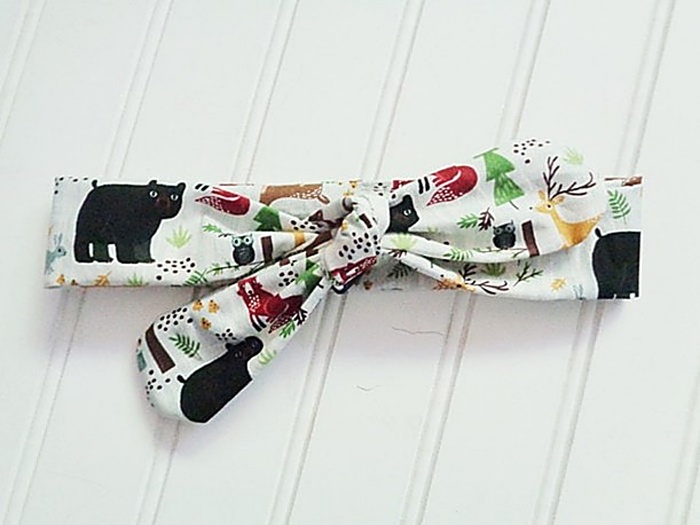 Donna Knotted Headband - Forrest Animals