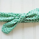  Donna Knotted Headband - Green Lattice