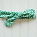  Donna Knotted Headband - Green Lattice