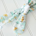  Donna Knotted Headband - Green and Yellow Mod Print