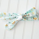  Donna Knotted Headband - Green and Yellow Mod Print