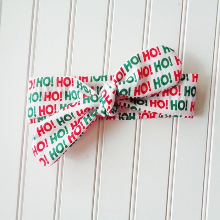 Knotted Headband - Ho Ho Ho