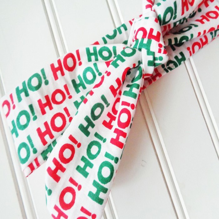 Knotted Headband - Ho Ho Ho