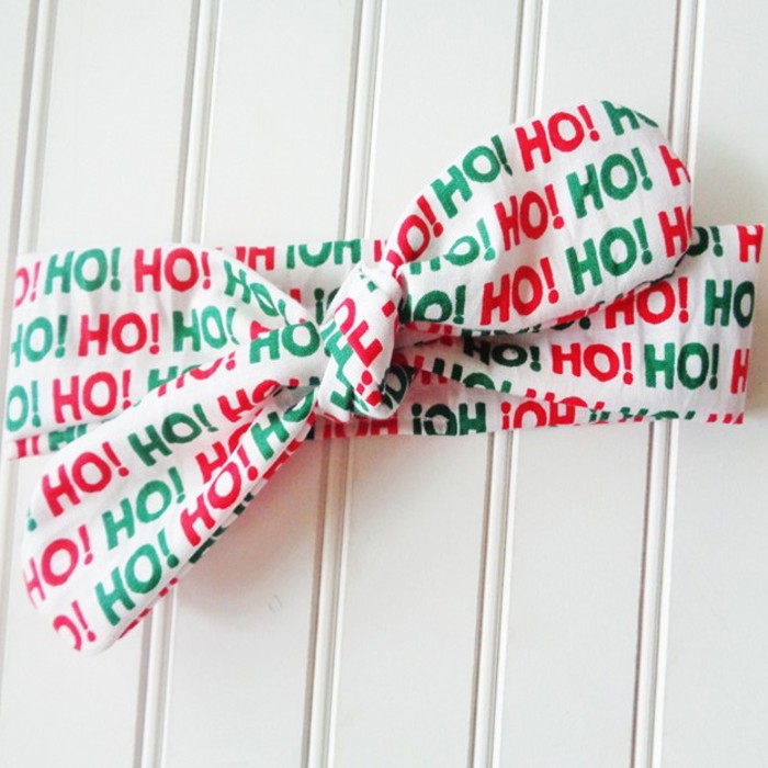 Knotted Headband - Ho Ho Ho