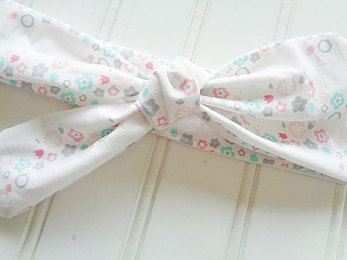 Donna Knotted Headband - Pastel Floral