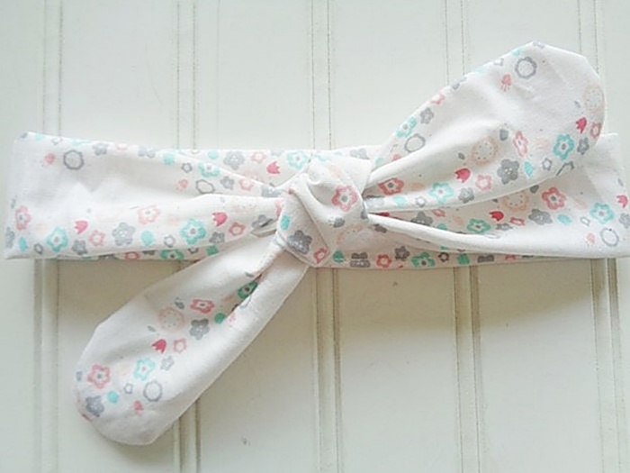 Donna Knotted Headband - Pastel Floral