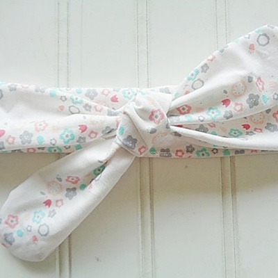 Donna Knotted Headband - Pastel Floral