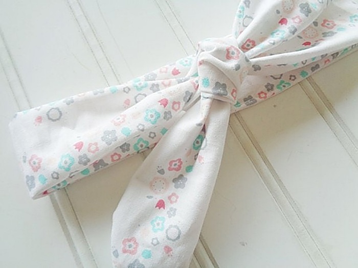 Donna Knotted Headband - Pastel Floral