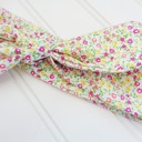  Donna Knotted Headband - Pink and Yellow Flowers
