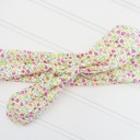  Donna Knotted Headband - Pink and Yellow Flowers