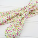  Donna Knotted Headband - Pink and Yellow Flowers