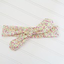  Donna Knotted Headband - Pink and Yellow Flowers