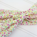  Donna Knotted Headband - Pink and Yellow Flowers