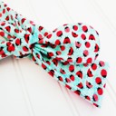 Donna Knotted Headband - Pink and Red Ladybugs