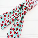  Donna Knotted Headband - Pink and Red Ladybugs