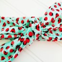  Donna Knotted Headband - Pink and Red Ladybugs