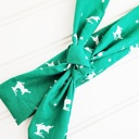  Donna Knotted Headband - Reindeer on Green