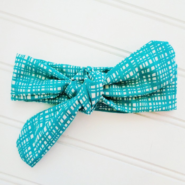 Knotted Headband - Teal Pattern
