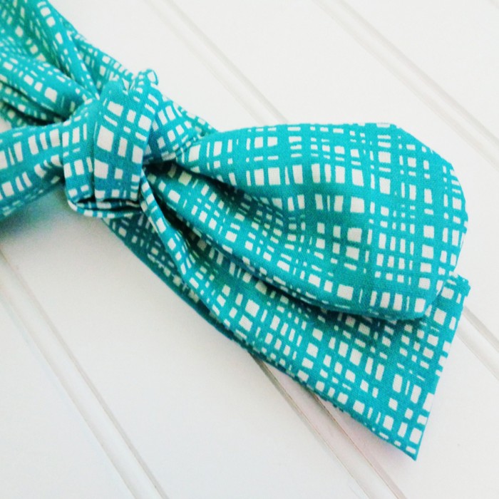 Knotted Headband - Teal Pattern