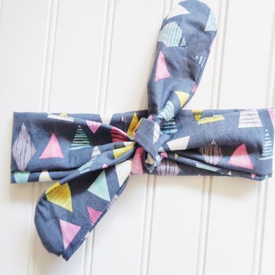 Donna Knotted Headband - Triangles and Diamonds