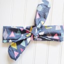  Donna Knotted Headband - Triangles and Diamonds