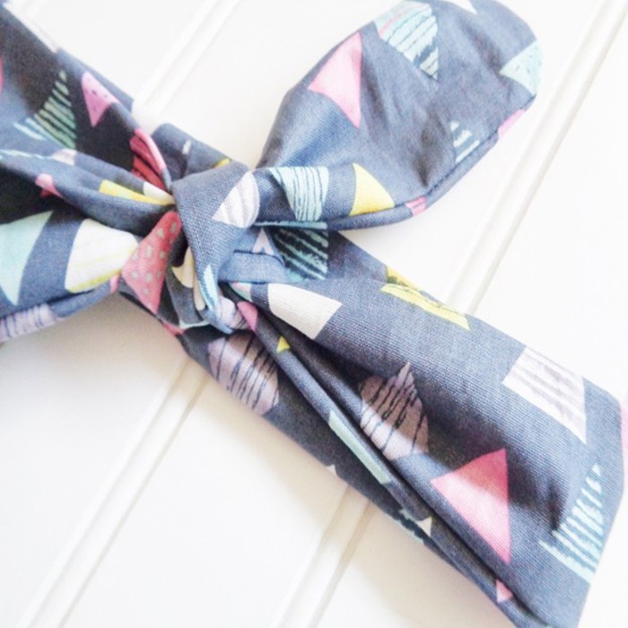 Donna Knotted Headband - Triangles and Diamonds