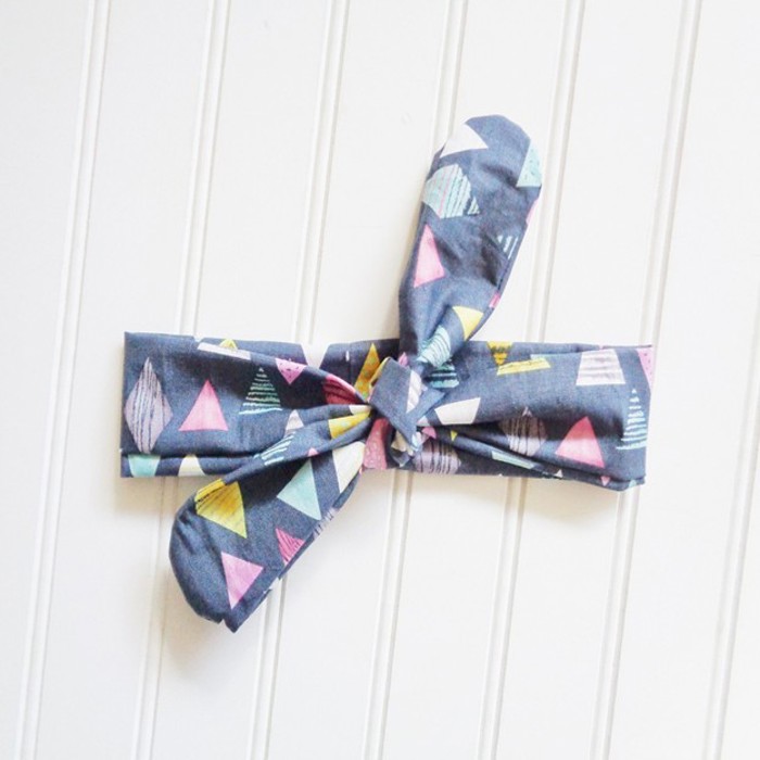 Donna Knotted Headband - Triangles and Diamonds