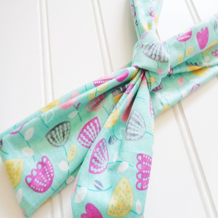 Donna Knotted Headband - Tulips