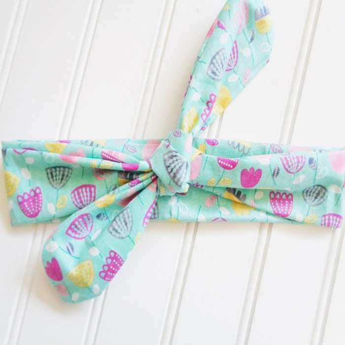 Donna Knotted Headband - Tulips